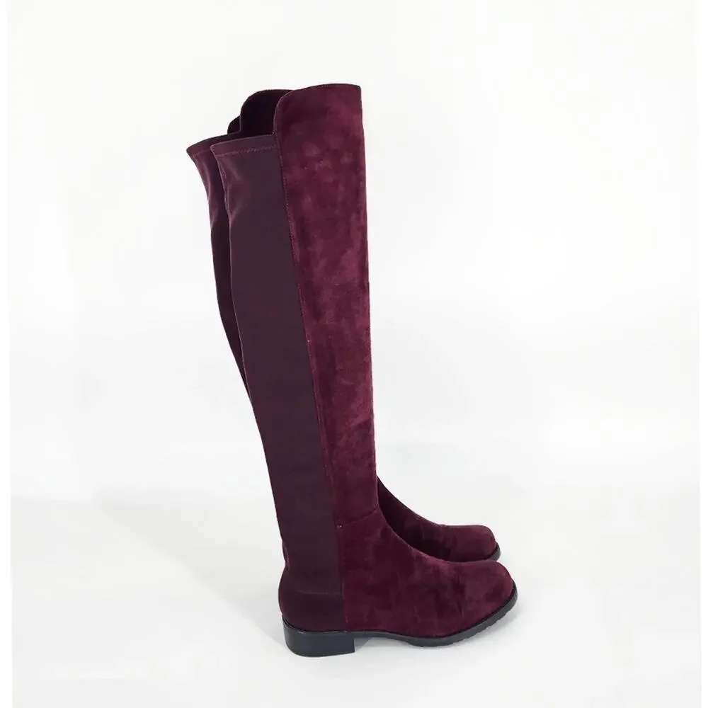 Stuart Weitzman City Greer Knee-High Suede Boots – Size 5